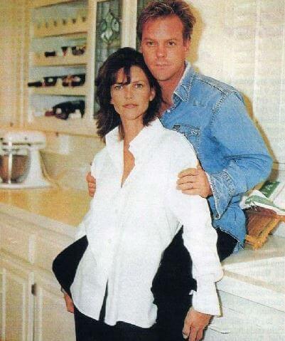 Kelly Winn with her ex-spouse Kiefer Sutherland.